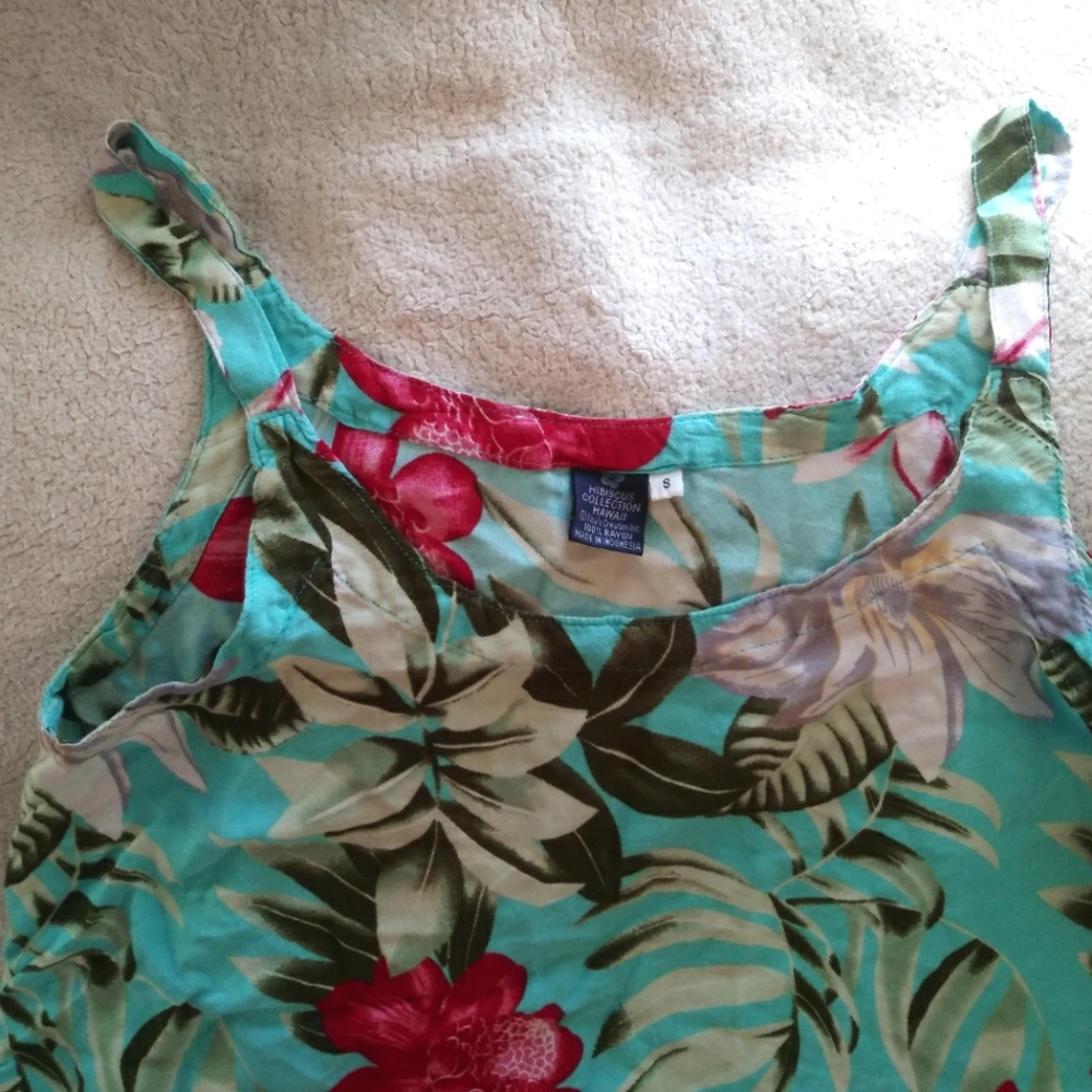 Hawaiian Print Dress